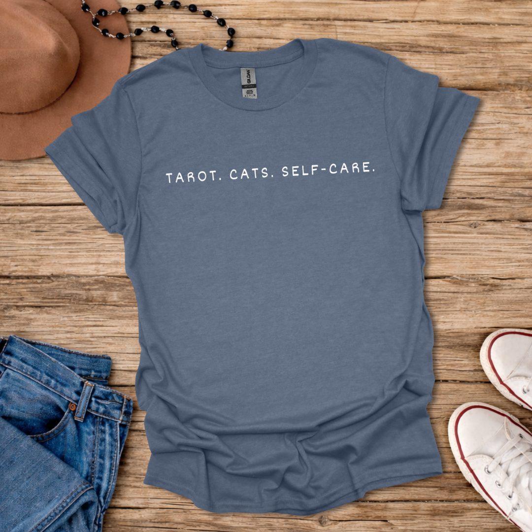Tarot Cats Self-Care T-Shirt