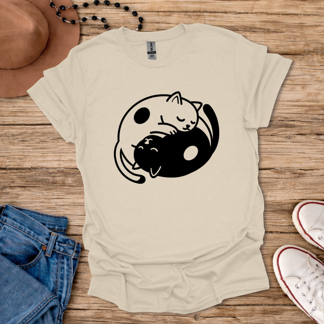 Yin Yang Cats T-Shirt