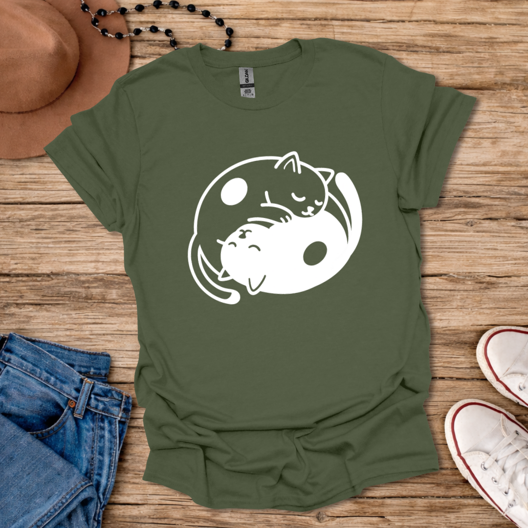 Yin Yang Cats T-Shirt