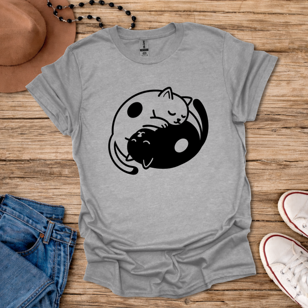 Yin Yang Cats T-Shirt
