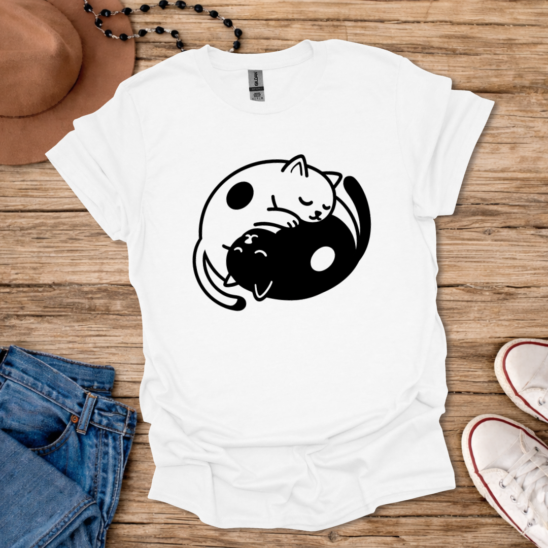 Yin Yang Cats T-Shirt